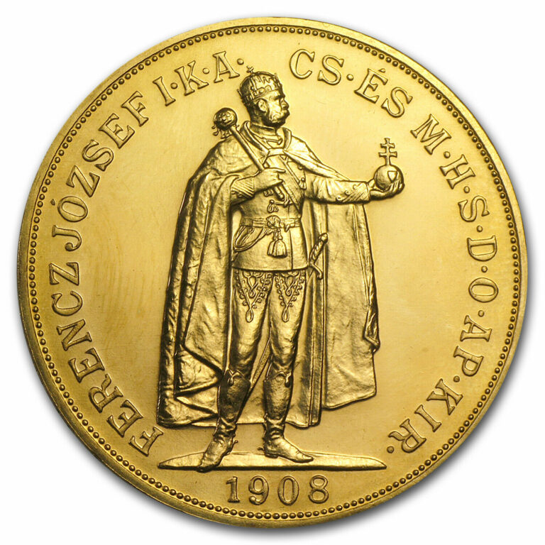 Read more about the article SPECIAL PRICE! 1908 Hungary Gold 100 Korona AU/BU (Restrike)