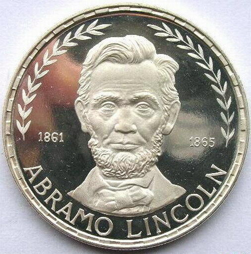 Read more about the article Equatorial Guinea 1970 Lincoln 75 Pesetas Silver Coin Proof