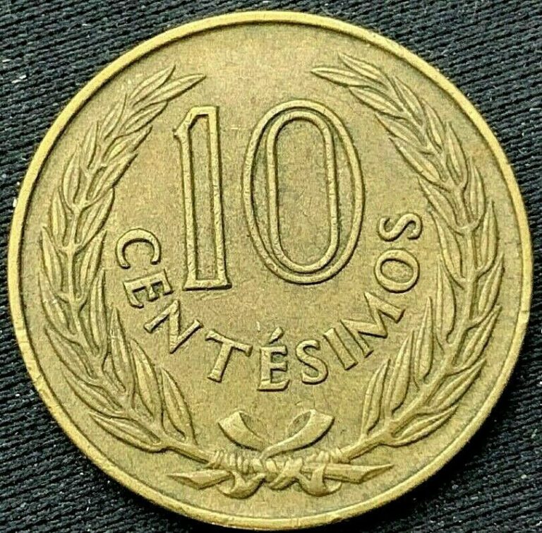 Read more about the article 1960 Uruguay 10 Centesimos Coin XF      Better Condition World Coin      #K228