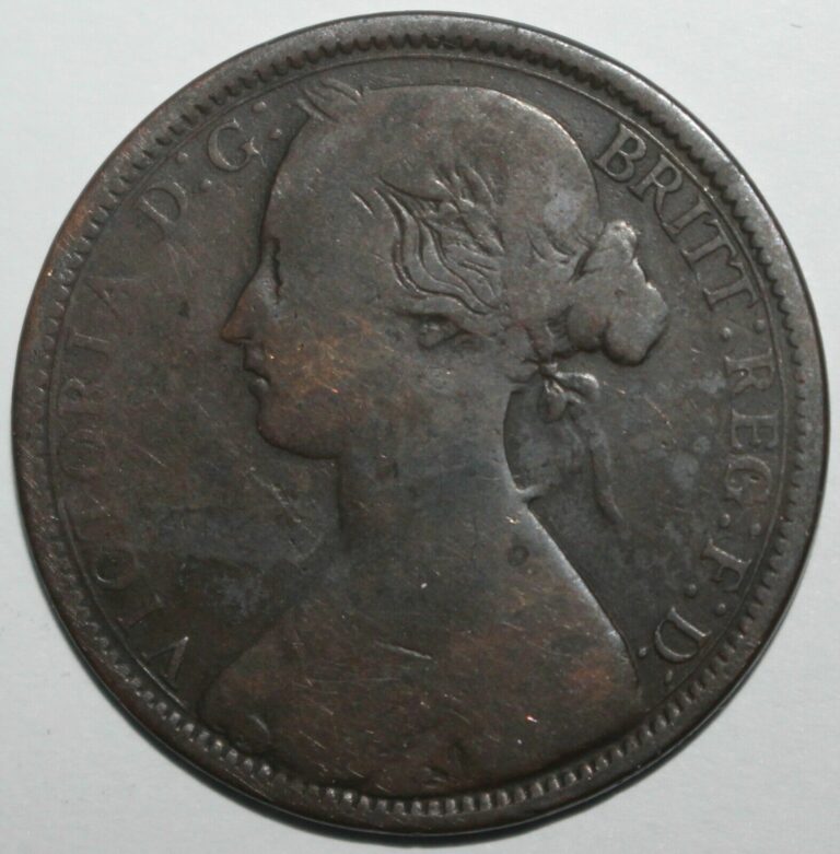 Read more about the article British Penny Coin 1862 KM# 749.2 Queen Victoria Britain United Kingdom UK One