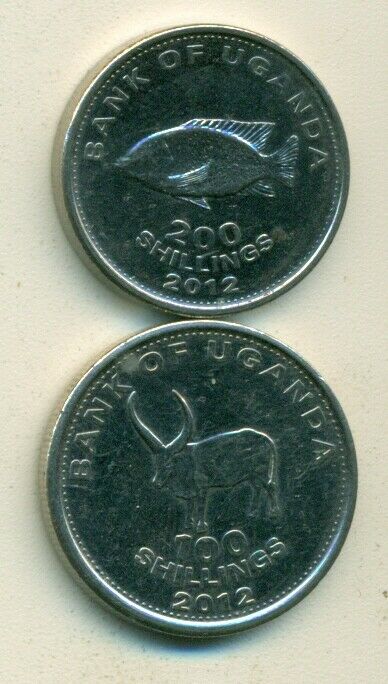 Read more about the article 2 DIFFERENT COINS from UGANDA – 100 SHILLING and 200 SHILLING (BOTH DATING 2012)