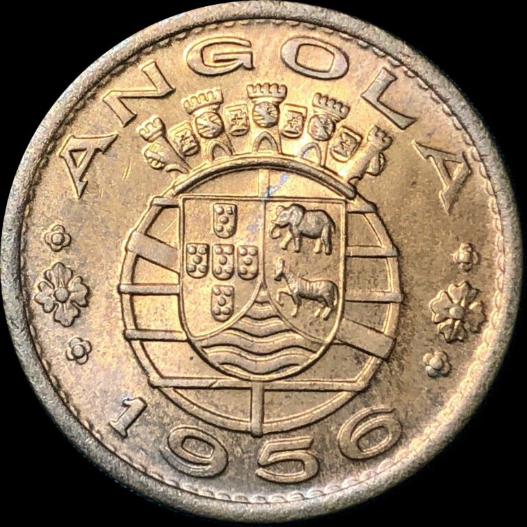 Read more about the article 1956 Angola 1 Escudo KM #76 Foreign Coin UNC