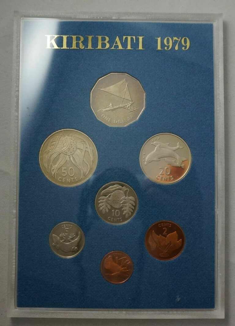 Read more about the article KIRIBATI GILBERT ISLANDS 7 Coins 1979 Proof Set KM PS1