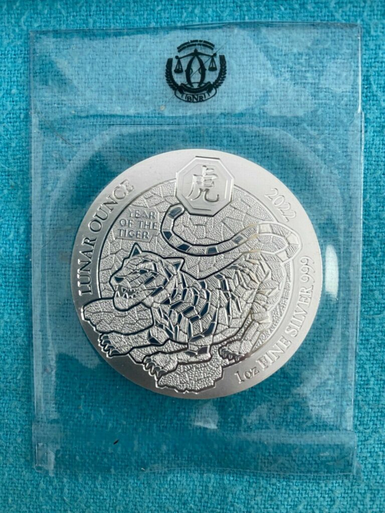 Read more about the article 2022 Rwanda Year of Tiger 1oz Silver BU Mint Packaging Big Seller