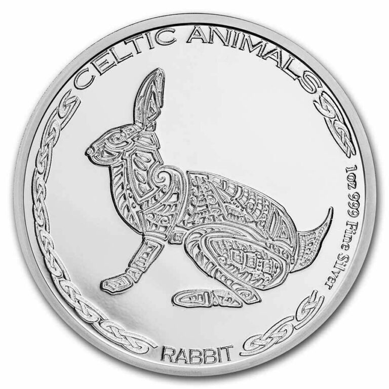 Read more about the article 2021 Republic of Chad 1 oz Silver Celtic Animals: Rabbit BU – SKU#235649