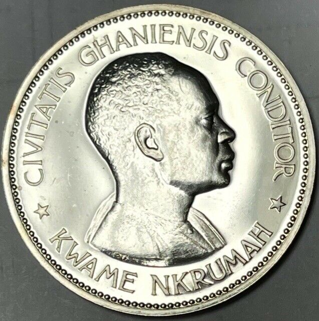 Read more about the article GHANA – Independence – 10 Shillings – 1958 – Km-7 – PROOF – Large Silver Coin!