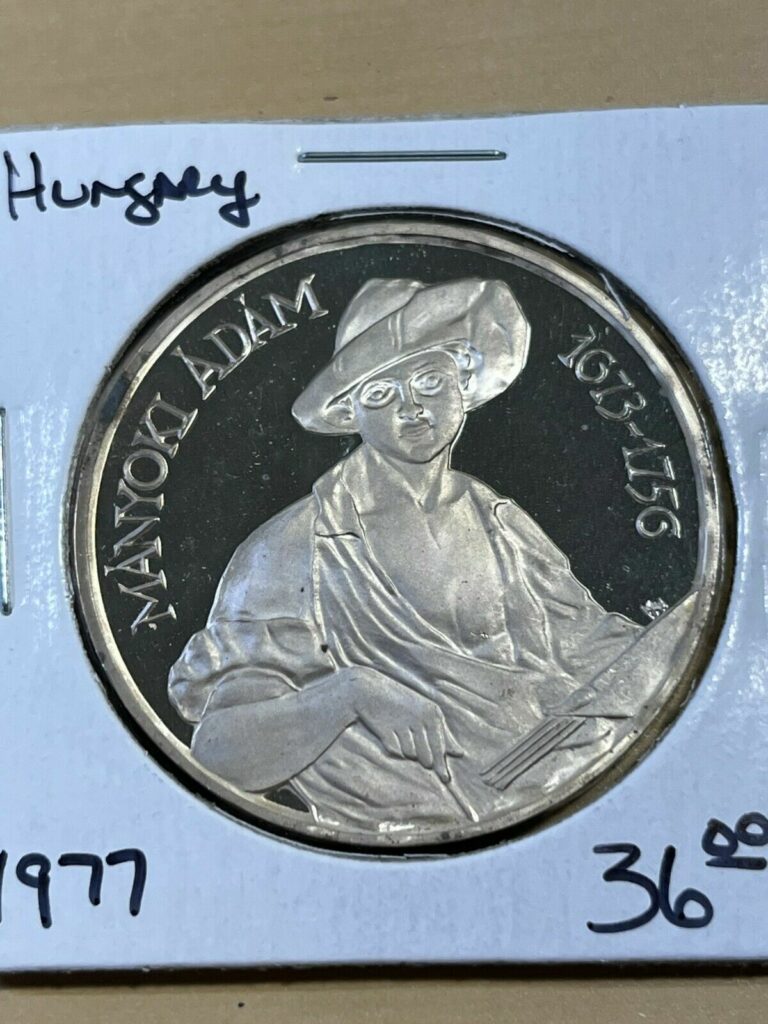 Read more about the article 1977 Hungary 200 Forint Adam Manyoki Commemorative Silver Proof Coin!!