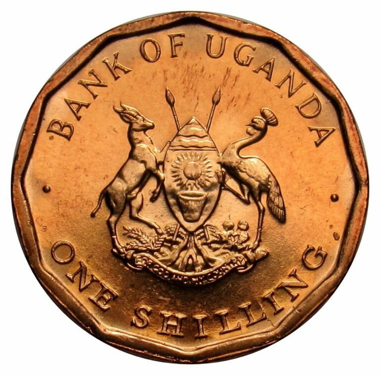 Read more about the article Uganda 1 Shilling Coin 1987 KM#27 in RED UNC from Bank roll