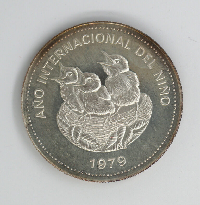 Read more about the article COSTA RICA 1979 YEAR OF THE CHILD SILVER 100 COLONES CR100