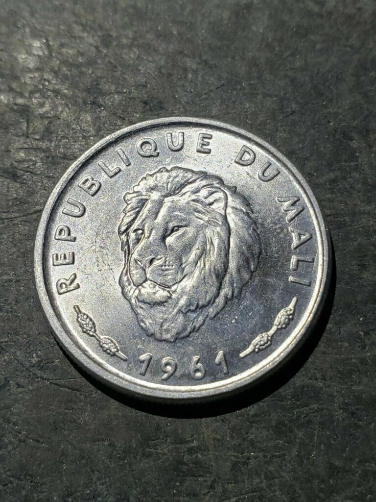 Read more about the article 1961 Mali 25 francs  Lion  Animal Wildlife Coin  ***Uncirculated***
