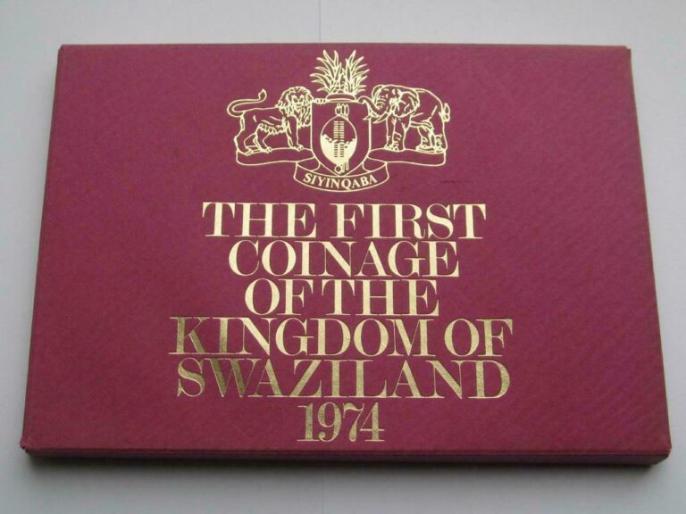 Read more about the article Royal Mint Kingdom of Swaziland 7 x Proof Coin set dated 1974 in good condition