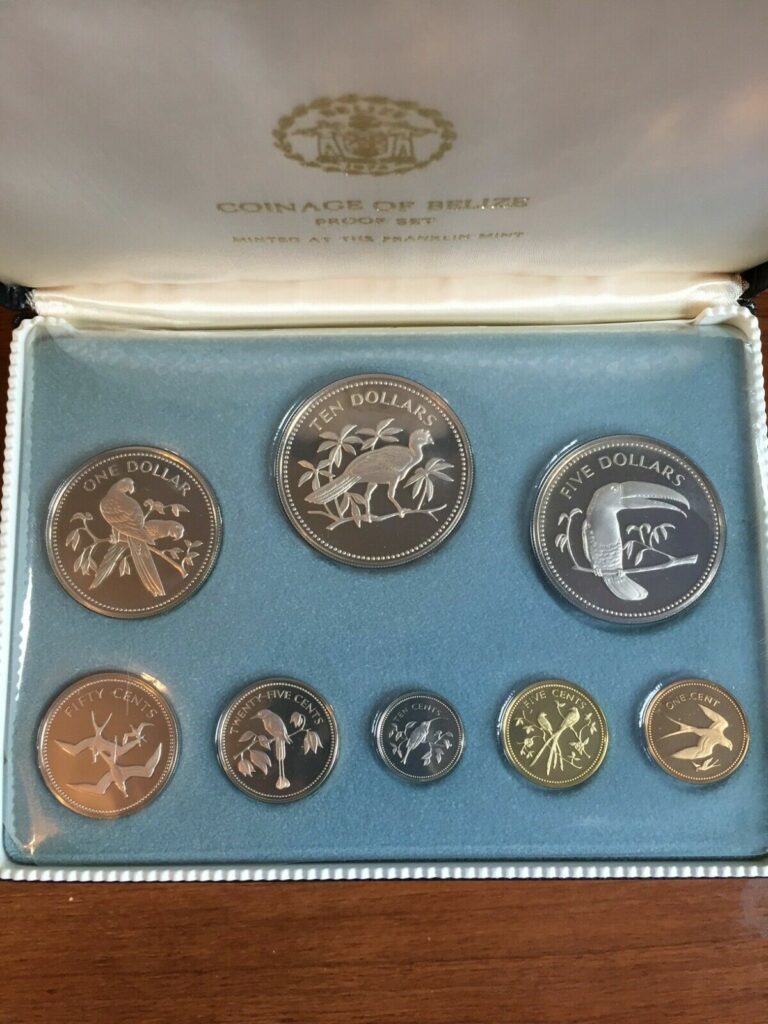 Read more about the article 1974 BELIZE PROOF SET – 8 Coins  Pristine Condition – Franklin Mint