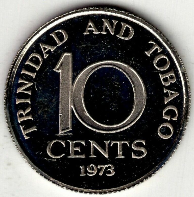 Read more about the article 1973 PROOF TRINIDAD AND TOBAGO TEN 10 CENT  WORLD COIN NICE!