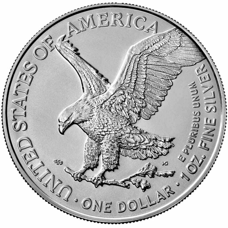 Read more about the article 2021 $1 Type 2 American Silver Eagle 1 oz BU