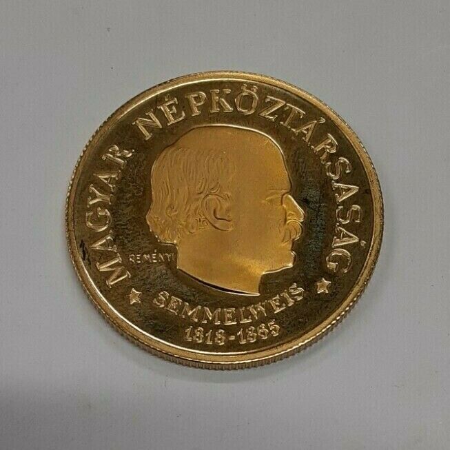 Read more about the article 1968 Hungary Gold 100 Forint Semmelweis Commemorative Proof  (MK)