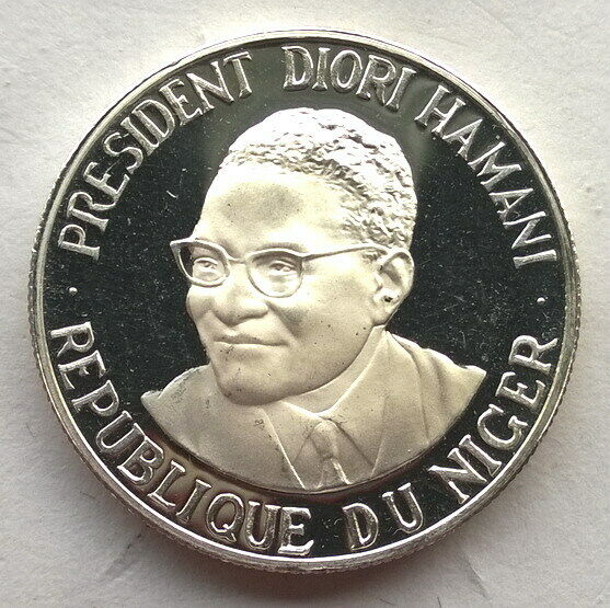 Read more about the article Niger 1960 Diori Hamani 500 Francs Essai Silver Coin