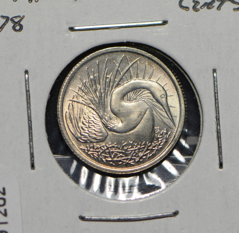 Read more about the article Singapore 1978 5 Cents Snake bird animal  191262 combine shipping