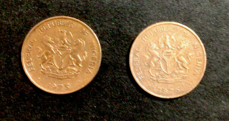 Read more about the article “ BEST DEALS ON E-BAY” (2) 1973 FEDERAL REPUBLIC OF NIGERIA 1/2 KOBO COINS