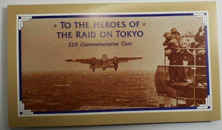 Read more about the article 1992 Marshall Islands To The Heroes of the Raid on Tokyo $10 Commemorative Coin