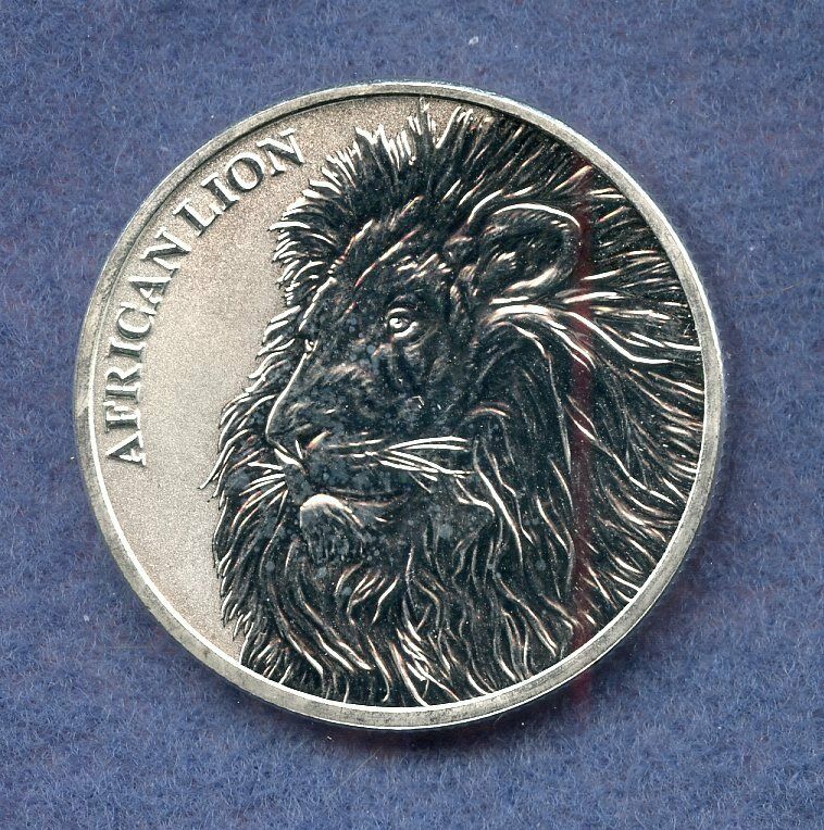 Read more about the article 2018 ~ CHAD ~ 5000 FRANCS ~ AFRICAN LION ~ 1oz .999 SILVER ~ BU