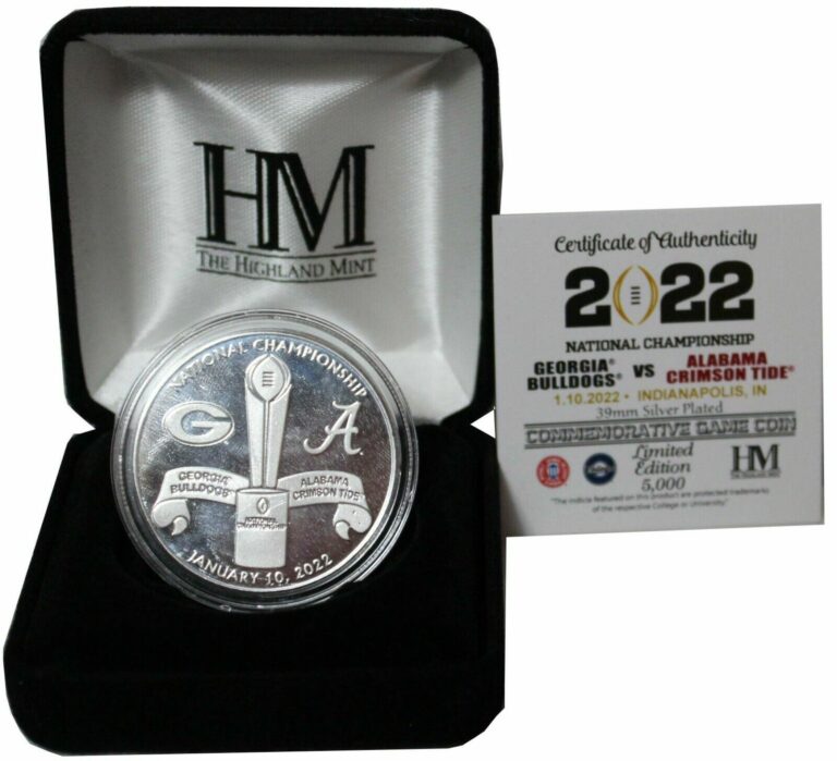 Read more about the article 2021 Georgia Bulldogs National Championship Highland Mint Coin #114 of 500