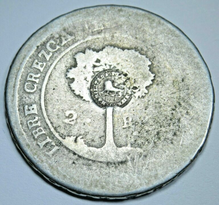 Read more about the article 1849 Costa Rica 2 Reales Countermark Central America Counterstamp Silver Coin