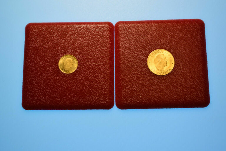 Read more about the article TONGA 20 und 10 Pa`anga 1980 GOLD FAO Paanga Tupou III  2 Coins Set Collection