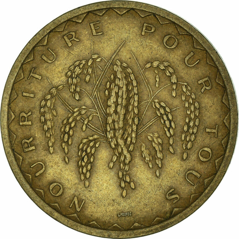 Read more about the article [#955235] Coin  Mali  50 Francs  1977  Paris  EF(40-45)  Nickel-brass  KM:9