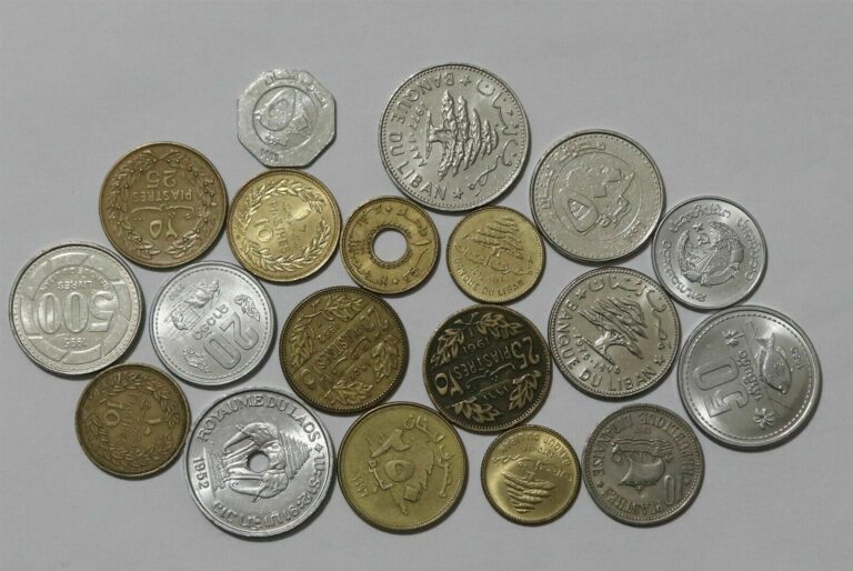 Read more about the article LEBANON and LAOS OLD COINS LOT B41 ZM21