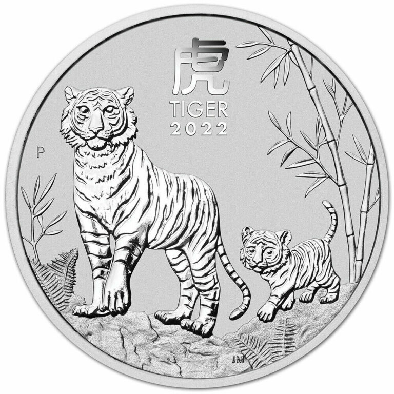 Read more about the article 2022 P Australia Silver Lunar Year of the Tiger 1 oz $1 – BU