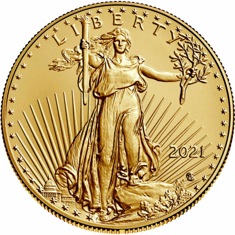 Read more about the article 2021 American Gold Eagle Type 2 1 oz $50 – BU