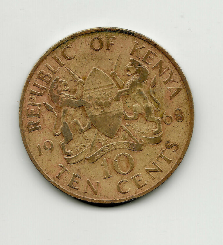 Read more about the article World Coins – Kenya 10 Cents 1968 Coin KM# 2