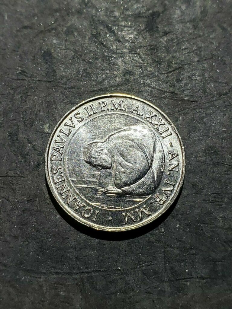 Read more about the article 2000 Vatican City 50 Lire Commemorative Coin from Mint UNC. Roll ***YOU GRADE***