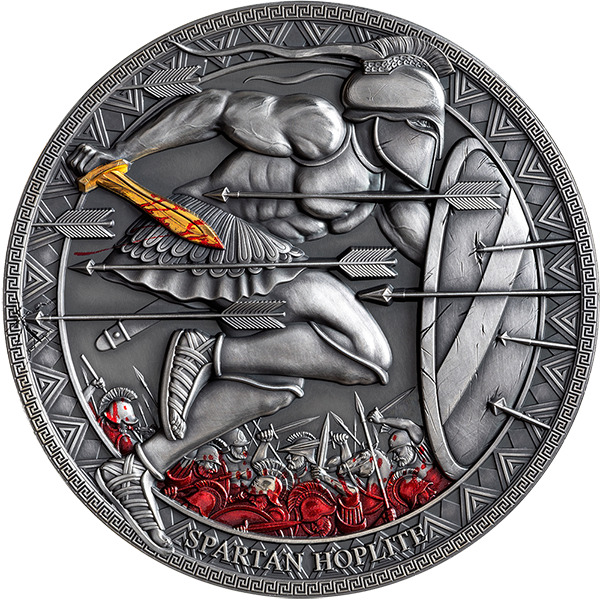 Read more about the article Spartan Hoplite Legendary Warriors 1/2 oz Silver Coin CFA Cameroon 2021