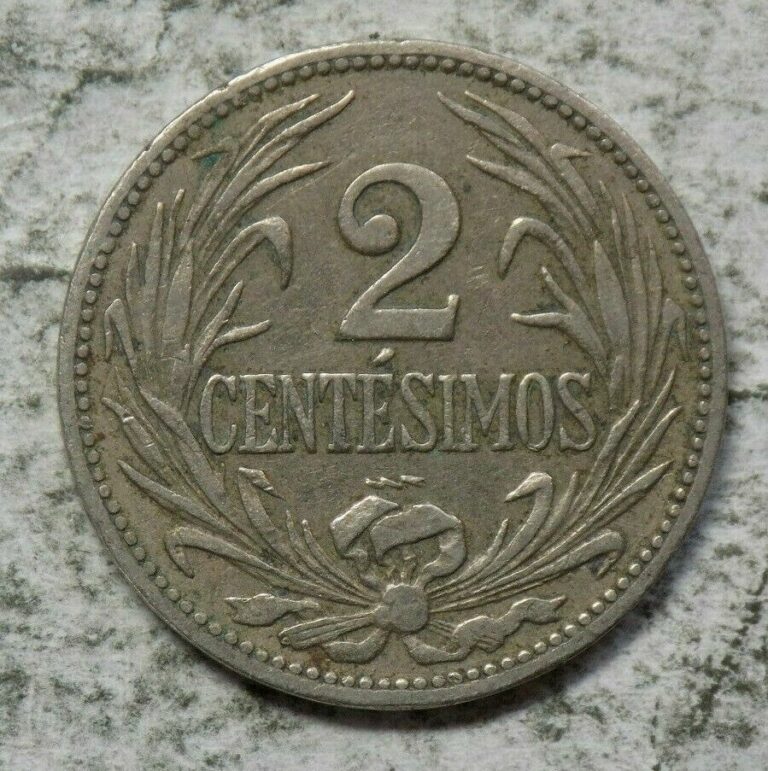 Read more about the article Uruguay 1924 2 Centesimos Coin