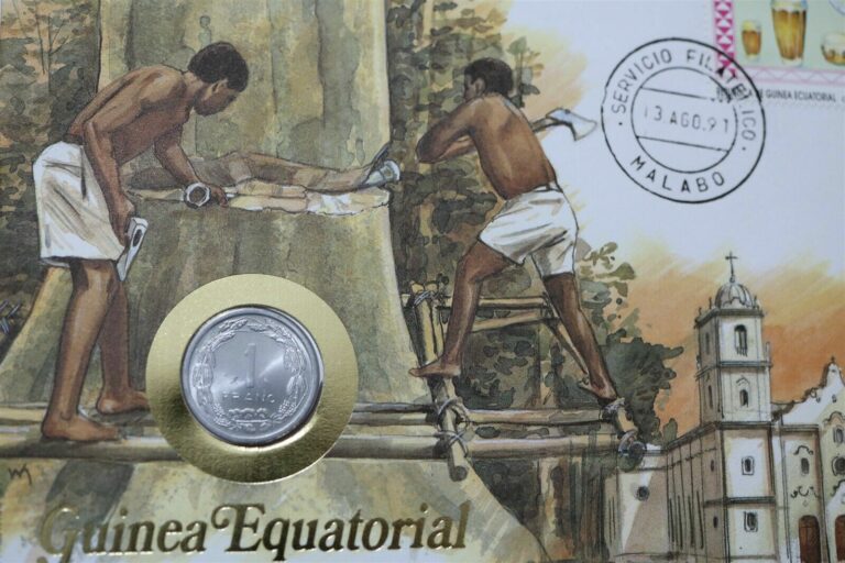 Read more about the article EQUATORIAL GUINEA 1991 COIN COVER B39 #110