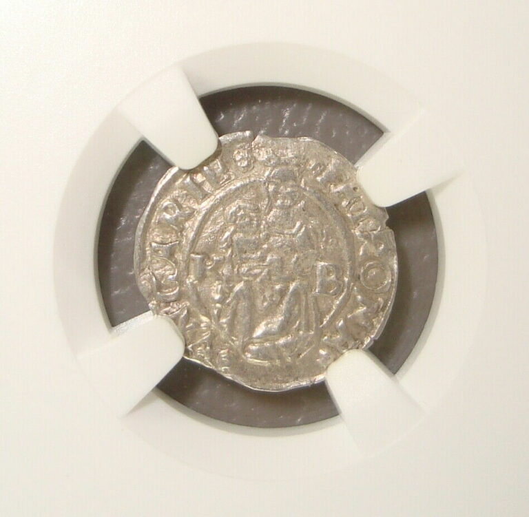 Read more about the article 1544-KB Hungary  Ferdinand I Silver Denar NGC MS62