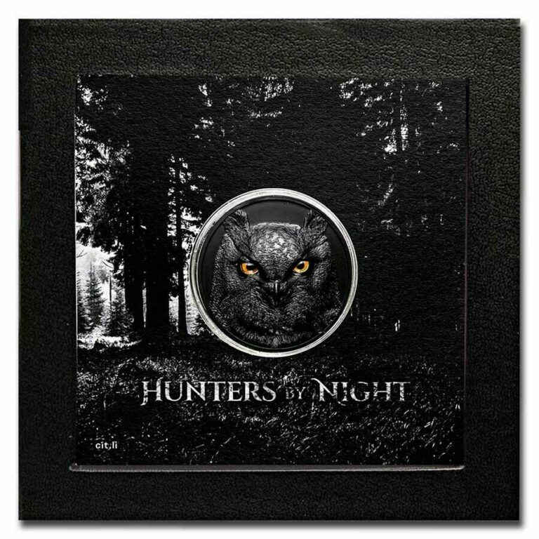 Read more about the article 2021 CIT Palau 2 oz Silver Proof Coin Hunters by Night – Eagle Owl OGP