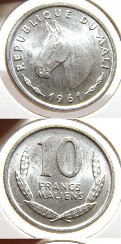 Read more about the article MALI 10 FRANCS KM3 1961 HORSE STALLION ANIMAL WILD LIFE MONEY AFRICA COIN