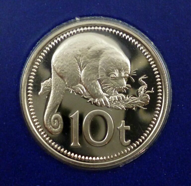 Read more about the article Papua New Guinea 10 Toea 1975 Proof Coin – Spotted Cuscus (98 2)