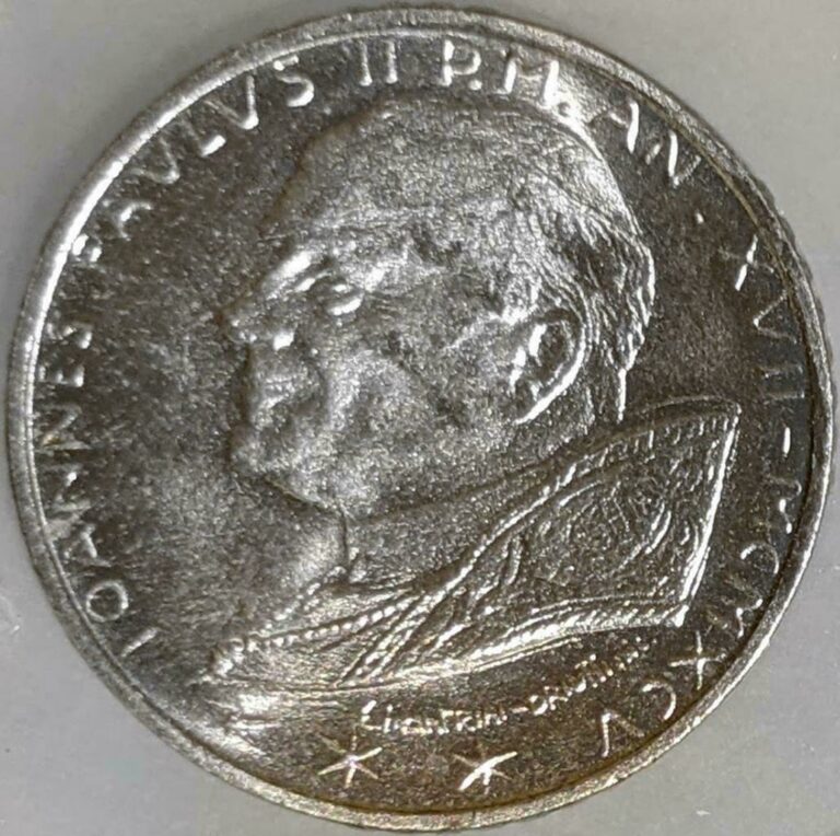 Read more about the article Vatican City 1995 Pope John Paul II 100 Lire Stainless Steel Coin KM-265