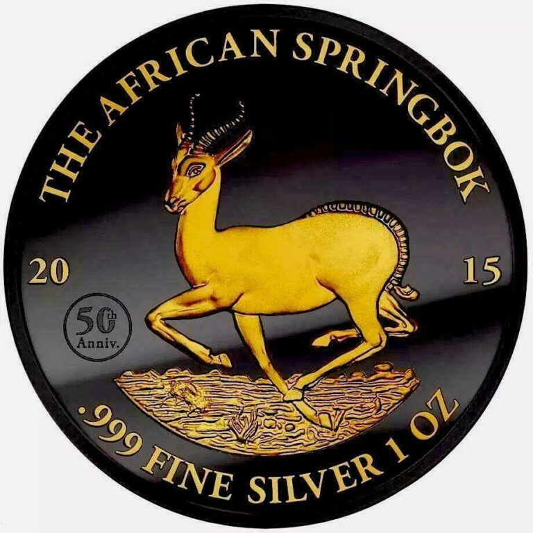 Read more about the article 2015 GABON RARE 1 OZ SILVER Black Ruthenium Gilded Gold 1000 FRANCS COIN