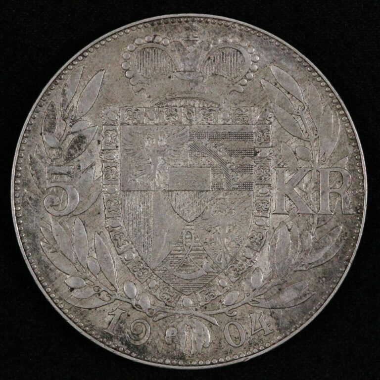 Read more about the article Liechtenstein 1904 5 Kronen KM# 4 World Silver Coin