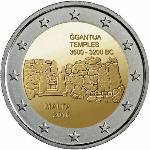 Read more about the article 2016 Malta 2 Euro Uncirculated Coin “World Heritage: Ggantija Temples”