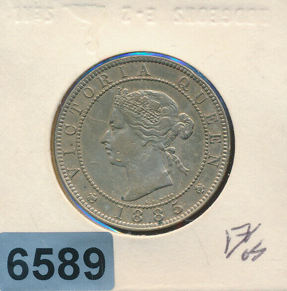 Read more about the article JAMAICA  –  1885 PENNY – K17 – #6589 – NICE HIGH GRADE