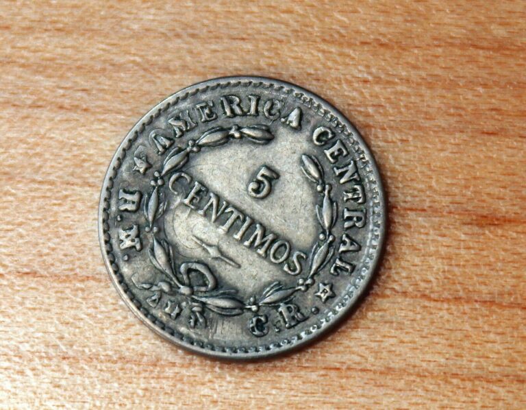 Read more about the article 1942 Costa Rica 5 Centimos Struck over 2 Centimos KM# 178