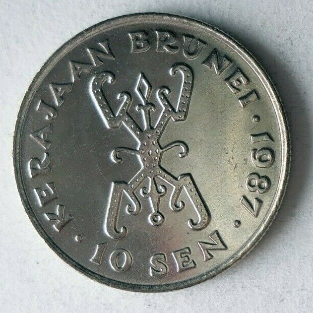 Read more about the article 1987 BRUNEI 10 SEN – BU/UNC – Exotic Coin – Free Ship – Bin #LC 24