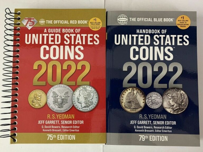 Read more about the article 2022 Red Book Price Guide  Spiral and 2022 Blue Book  Handbook of U.S. Coins