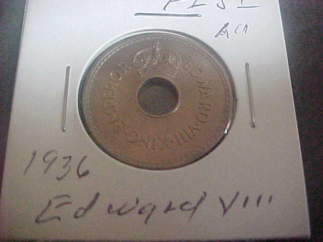 Read more about the article Rare Coin Fiji  Edward Vlll  1936 Penny  EF to AU