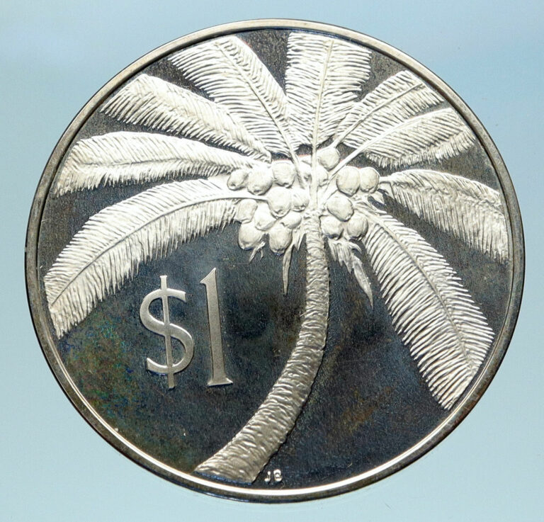 Read more about the article 1974 SAMOA UK British Tanumafili II Palm Antique OLD Genuine Silver Coin i82978